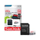 Cartão De Memória Micro Sd Sandisk Ultra 128gb, Classe 10, C/adaptador - Sdsqunr-128g-gn3ma