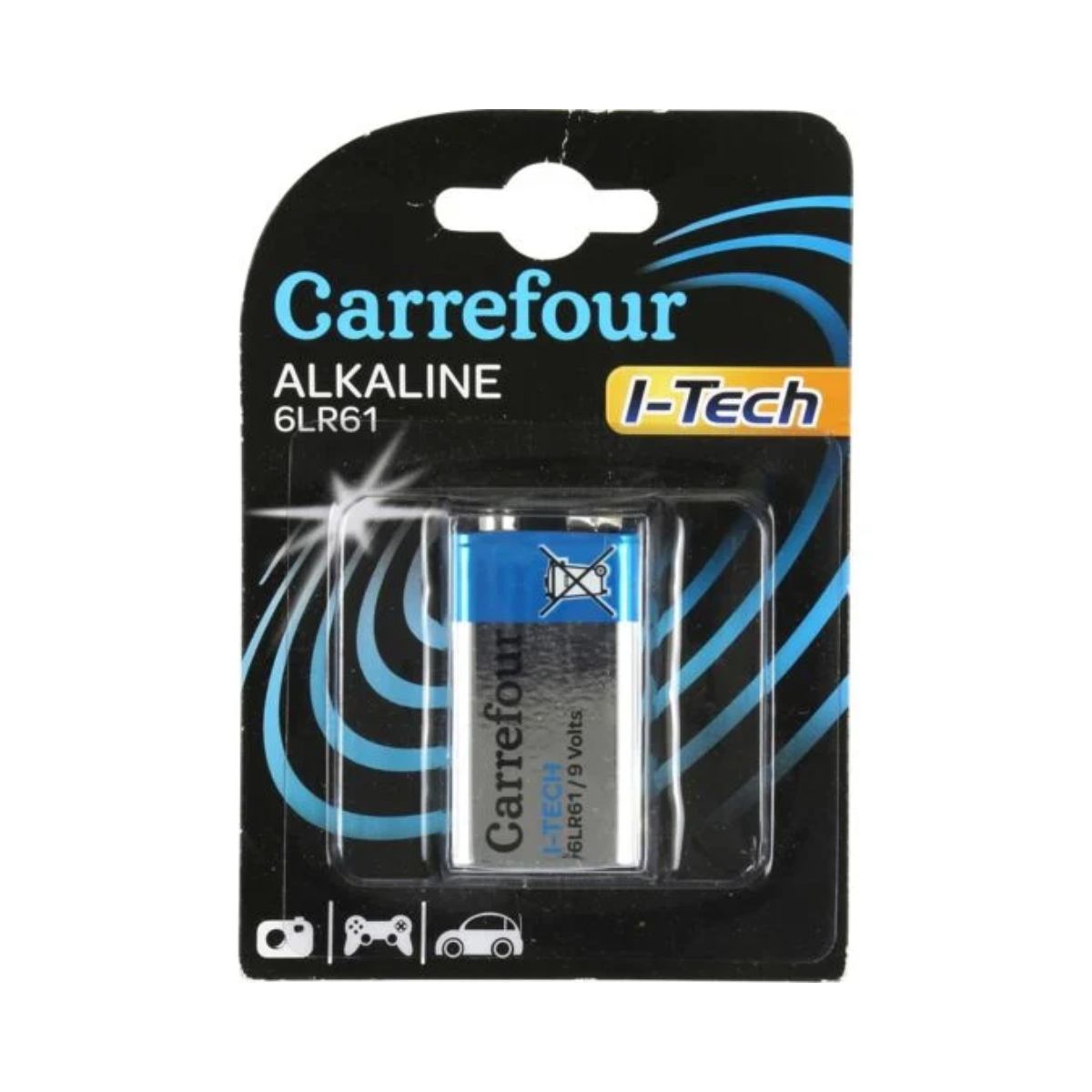 Bateria Alcalina 9V DY50186 Carrefour 1 Unidade