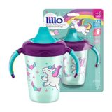 Caneca Antivazamento  Aprend Magia Lillo 207 ml Roxo