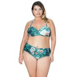 Calcinha Plus Size Drapeados Laterais Estampada Agridoce