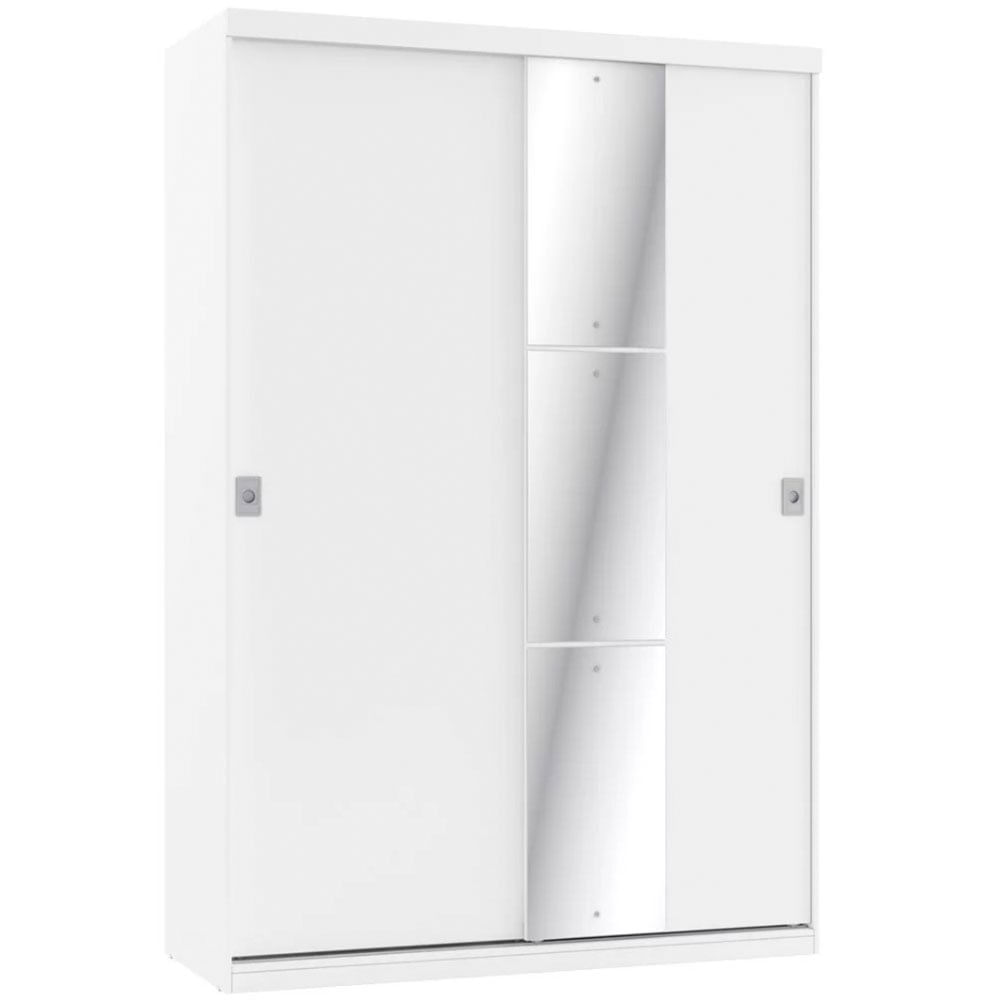 Guarda-roupa Thb Harmony Glass 2 Portas De Correr Espelho