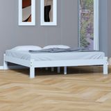 Cama Japonesa King Size Branca Madeira Nemargi