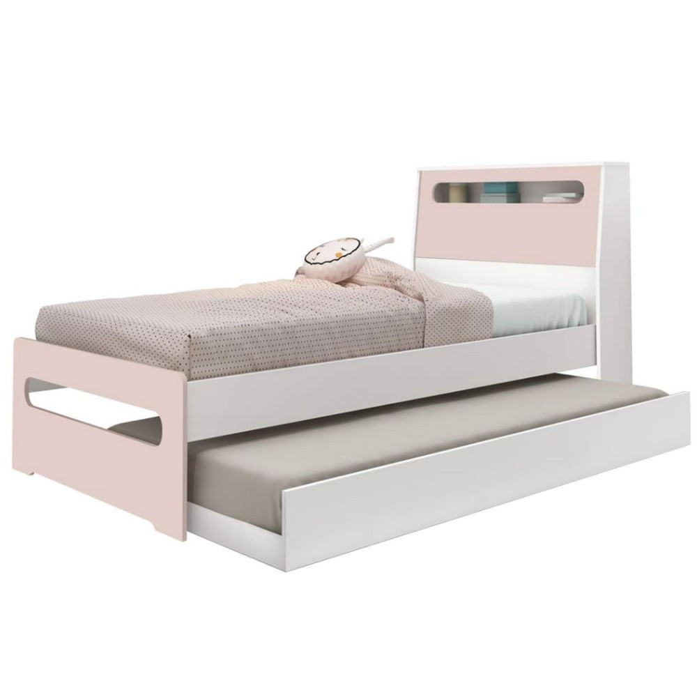 Bicama Solteiro Manu Com Baú Fênix