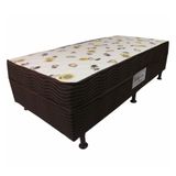 Cama Box Conjugada Solteiro Turin Spring Com Ortopillow E Molas Nanolastic 43x88x188cm Ortobom