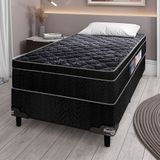 Cama Box de Solteiro Portobel + Colchão de Solteiro Portobel Diplomata Orthopedic com Espuma D-45 65x88x188 cm