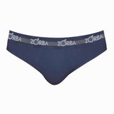 Cueca Slip Algodão Zorba Max Plus Size Marinho Tam XGG