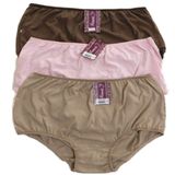 Kit 3 Lingerie Senhora Branca, chocolate, Creme- XGG