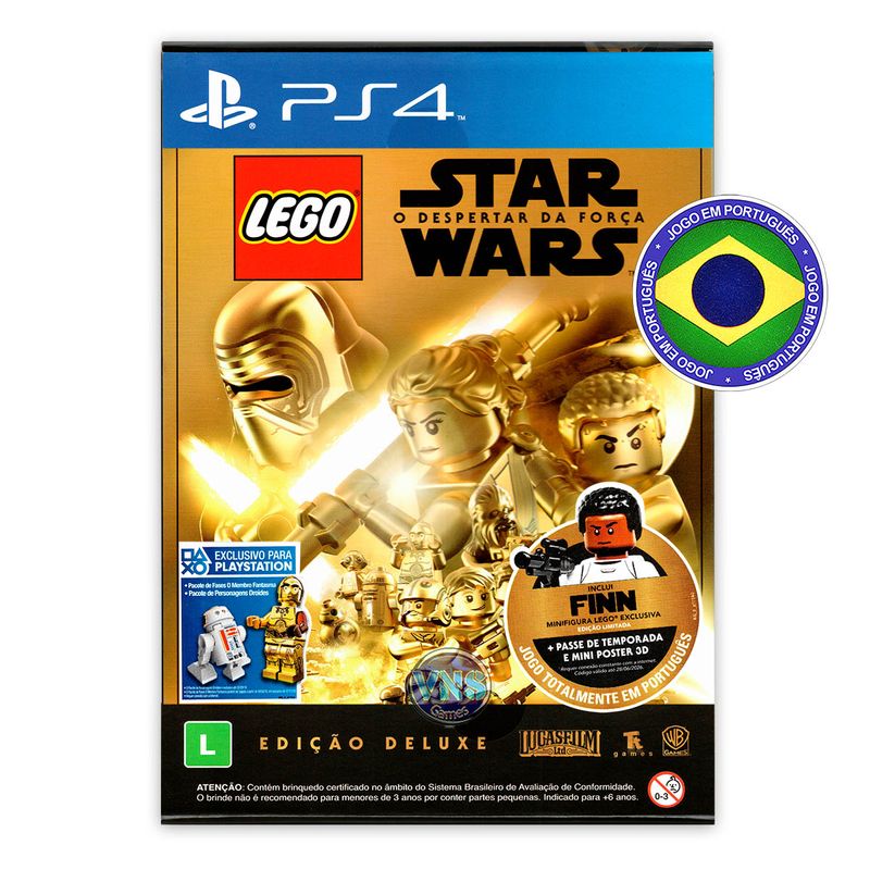 Jogo Lego Star Wars - o Despertar da Força Edição Deluxe - Playstation 4 - Lucasarts
