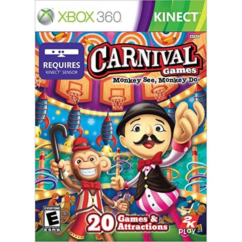 Jogo Carnival Games: Monkey See, Monkey do - Xbox 360 - 2k Games