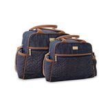 Kit Bolsas Maternidade Linha City Cor Jeans