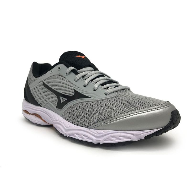 mizuno cinza e preto