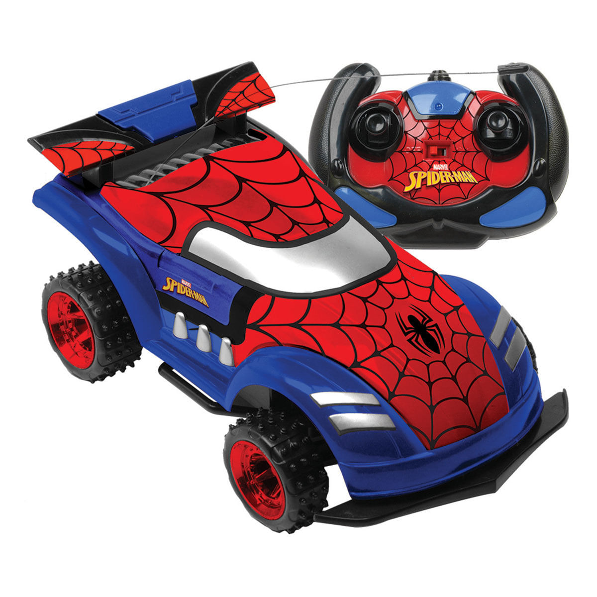 Carrinho Homem Aranha Controle Remoto 7 Funções Bateria - Pirlimpimpim  Brinquedos