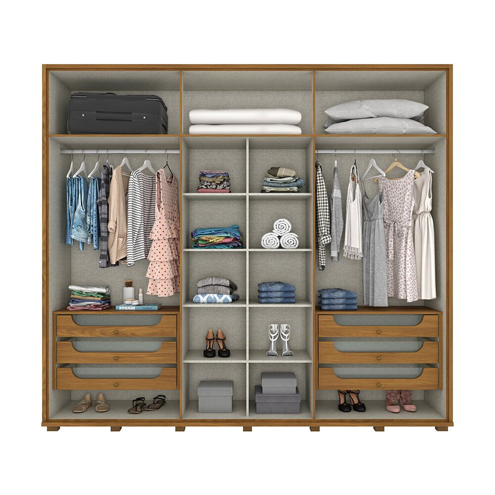 Guarda-roupa Roupeiro Henn Atalaia 6 Portas E 6 Gavetas D218 - Carrefour