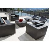 Conjunto Completo Piscina Jardim Sofa Espreguiçadeira Fibra