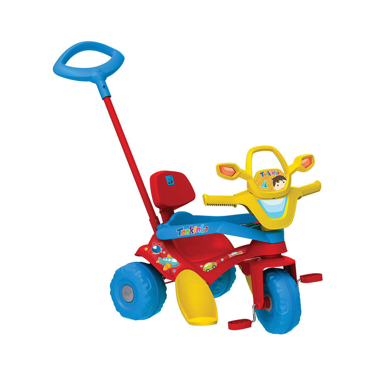 Triciclo Infantil Bandeirante Vermelho e Azul 678 - Carrefour