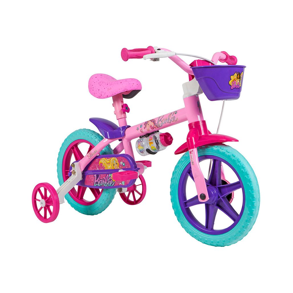 Bicicleta Infantil Aro 16 Caloi 1 Marcha Barbie Rosa - Carrefour - Carrefour