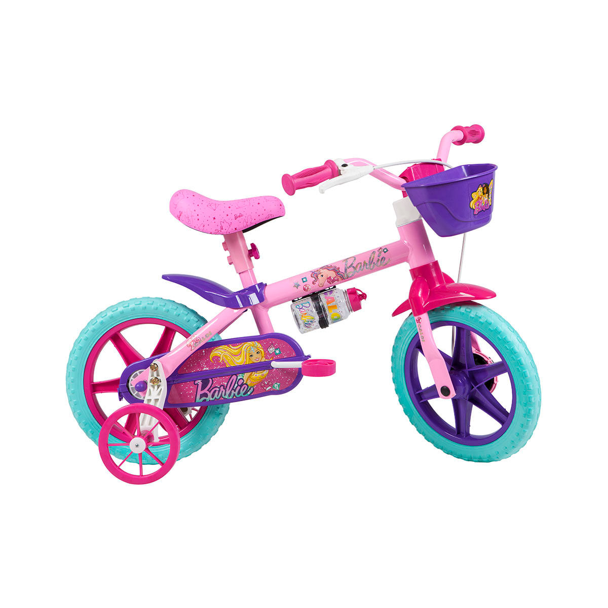 Bicicleta Infantil Aro 16 Caloi 1 Marcha Barbie Rosa - Carrefour - Carrefour