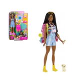 Boneca Barbie Dia De Acampamento C/ Pet 3+ Hdf74 Mattel