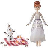 Disney Frozen 2 Anna E Olafs Autumn Picnic, Olaf Doll, Anna Doll Com Acessórios De Boneca De Vestido E Moda, Brinquedo Para Crianças De 3 Anos De Ida