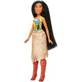 Disney Princess Royal Shimmer Pocahontas Doll, Boneca De Moda Com Saia E Acessórios, Brinquedo Para Crianças 3 Anos Ou Mais