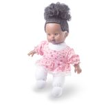 Boneca Nenem Menina Negra Coleção Hair Soft Super Macia Milk Toys