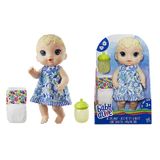 Boneca Baby Alive Hora Do Xixi Com Mamadeira E Fraldinha - Loira - Hasbro - E0385