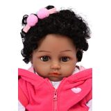 Bebe Reborn Girafinha 100% Silicone - Menina Negra 48 Cm