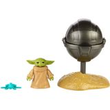 Coleção Star Wars Retro The Child Toy 3.75-inch-scale The Mandalorian Action Figure With Accessories, Toys For Kids Ages 4 And Up