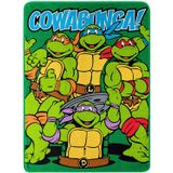 Tartarugas Ninjas Mutantes Adolescentes Da Nickelodeon, "cowabunga Dudes" Fleece Throw Blanket, 46" X 60", Multi Color