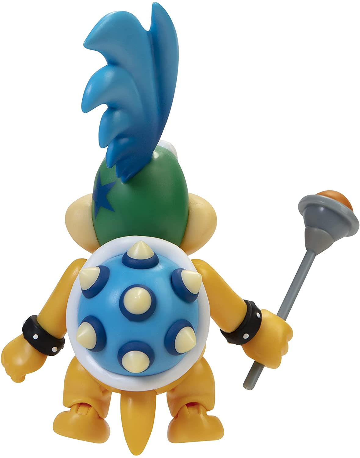 Super Mario Action Figure 4 Inch Larry Koopa Brinquedo Colecionável Com Acessório De Varinha 0317