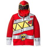Power Rangers Little Boys Red Ranger Dino Charge Costume Hoodie, Medium-5/6
