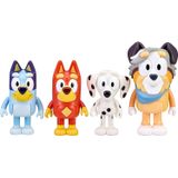 Bluey And Friends 4 Pack De 2.5-3"" Figuras Poseable (13052)