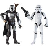 Star Wars Galaxy Of Adventures The Mandalorian 5-inch-scale Figure 2 Pack With Fun Blaster Accessories, Toys For Kids Ages 4 And Up