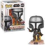 Funko Pop! Star Wars #408 - The Mandalorian [voando Com Blaster] Exclusivo