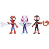 Marvel Spidey And His Amazing Friends Figure 3 Pack, 4-inch Scale Action Figures, Inclui 3 Figuras E 3 Acessórios, Idades 3 Ou Não, Embalagem Livre D