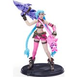 League Of Legends, Figura Colecionável Jinx Oficial De 4 Polegadas Com Detalhes Premium E 2 Acessórios, The Champion Collection, Collector Grade, Ida