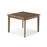 Mesa em Madeira Maciça Quadrada 90cm Primavera Casa e Jardim Móveis Stain Castanho