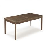 Mesa em Madeira Maciça Retangular 86cmx160cm Primavera Casa e Jardim Móveis Stain Castanho