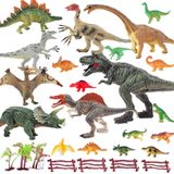 Brinquedos De Dinossauro Yaoasen Para Crianças E Meninos Figuras De Ação Realistas Educacionais Para Crianças, Incluindo T-rex, Velociraptor Etc,27 P