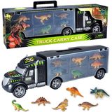 Brinquedo 15 Dinossauros Transport Transport Car Carrier Truck Toy With Dinosaur Toys Inside - O Melhor Brinquedo De Dinossauro Para Meninos E Menina