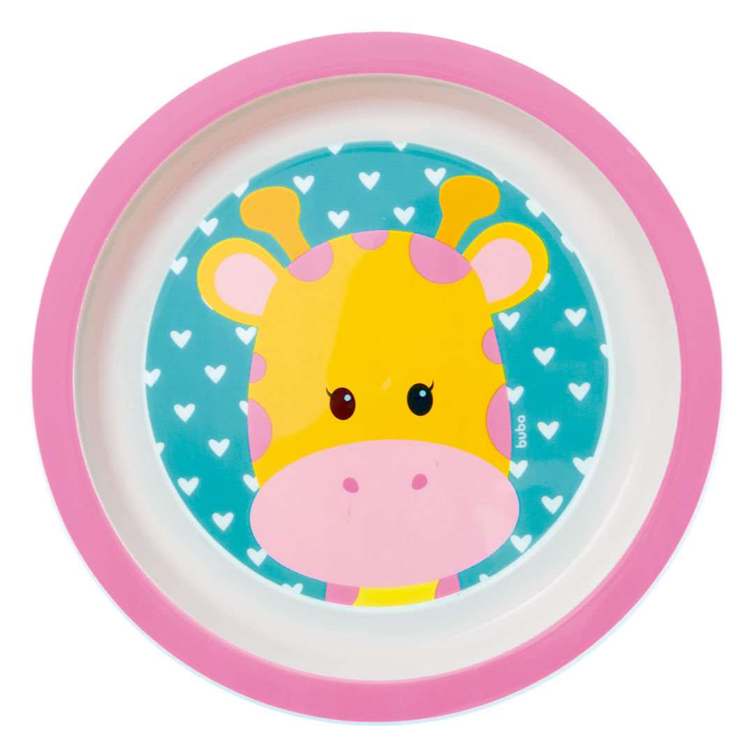 Pratinho Raso Animal Fun Girafa