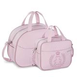 Kit Bolsas Maternidade Princesa Ursa Rosa Fazendo Arte