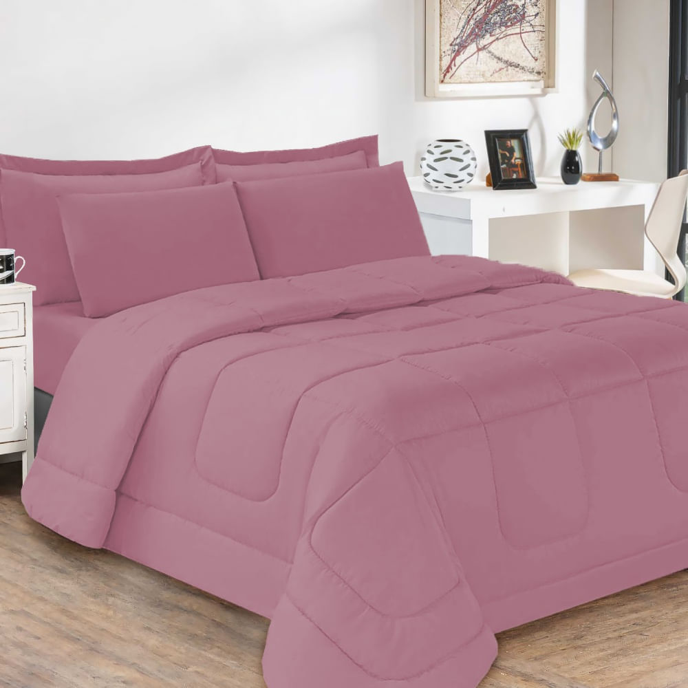 Jogo De Cama Soft Conforto Casal Queen 5 Peças Casa Dona