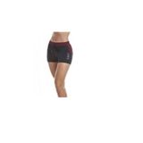 Short Feminino Duplo Alto Giro Skin Fit 811002 Preto/vinho G