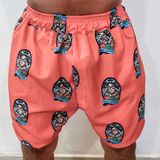 Shorts Praia Tactel Estampado | Pierry Lohan - Bt13