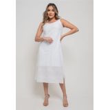 Vestido Pau A Pique Regata Laise Branco Branco - P