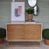 Balcão Aparador Moderno Buffet 70x100x45cm Em Madeira Maciça E Mdf Pinhão - Irimar