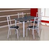 Conjunto Mesa Fabone Monaco 110cm 4 Cadeiras