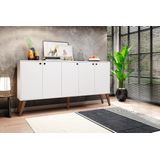 Aparador Buffet Retro San Marino Branco Brienza