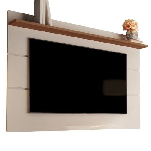 Painel Suspenso Flutuante Home Tv Até 65 Polegadas Prateleira Superior Vivare New 1.60